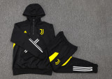 23-24 JUV Black Hoodie Jacket Tracksuit #F497