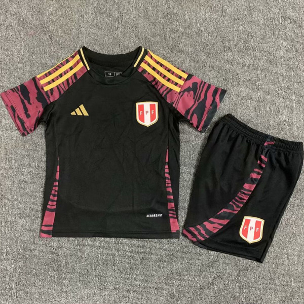 24-25 Peru Away Kids Soccer Jersey