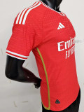 23-24 Benfica Home Player Version Soccer Jersey