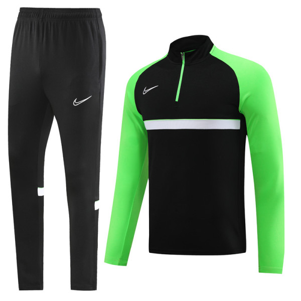 2023 NK Black Green Half Pull Sweater Tracksuit (半拉链) #NB03 Lh