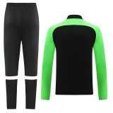 2023 NK Black Green Half Pull Sweater Tracksuit (半拉链) #NB03 Lh