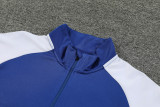 23-24 Italy Blue Half Pull Tracksuit (半拉链)
