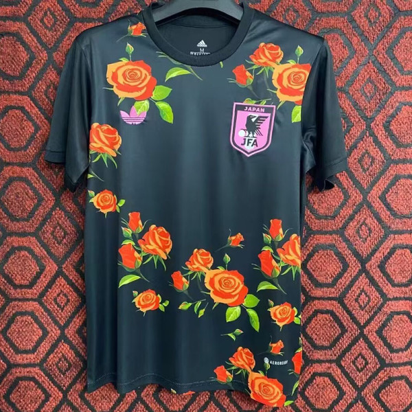 2023 Japan Black Special Edition Training Shirts (玫瑰花)