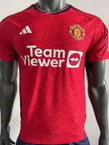 23-24 Man Utd Home Player Version Soccer Jersey