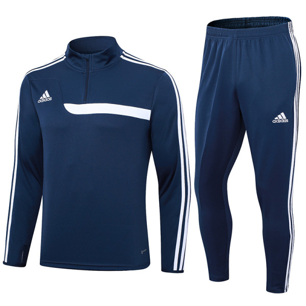 2023 AD Royal Blue Half Pull Tracksuit #2337 (半拉链)