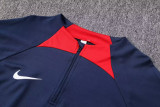 2023 NK Royal Blue Half Pull Tracksuit #2243 (半拉链)