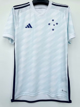 23-24 Cruzeiro Away 1:1 Fans Soccer Jersey