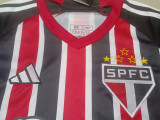 23-24 Sao Paulo Away Kids Soccer Jersey