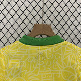24-25 Brazil Home Kids Soccer Jersey