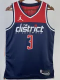 22-23 Wizards BEAL #3 Royal Blue Top Quality Hot Pressing NBA Jersey (Trapeze Edition)