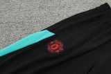 23-24 Man Utd Black Green Half Pull Tracksuit (半拉链)