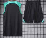 23-24 BAR Green-Black Tank top and shorts suit