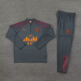 23-24 Man City Grey Half Pull Tracksuit (半拉链)