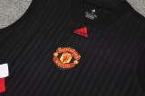 23-24 Man Utd Classic Black Tank top and shorts suit