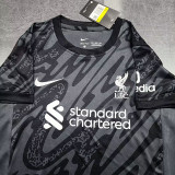 24-25 LIV Black GoalKeeper Kids Soccer Jersey