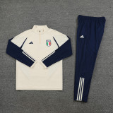 23-24 Italy Beige Half Pull Tracksuit (半拉链)