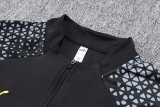 23-24 Marseille Black Kids Half Pull Tracksuit (童装) (半拉链)