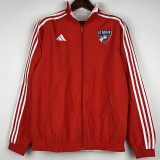 23-24 Dallas Red & White Double Sided Windbreaker (双面风衣)