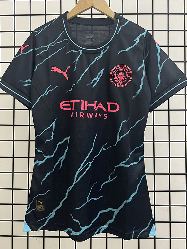 23-24 Man City Third Women Soccer Jersey (女)