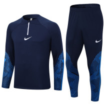 2023 NK Royal Blue Half Pull Tracksuit #2330 (半拉链)