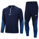 2023 NK Royal Blue Half Pull Tracksuit #2330 (半拉链)