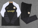 2023 CHE Black Kids Half Pull Tracksuit (童装) (半拉链)