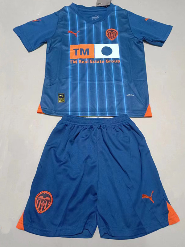 23-24 Valencia Away Kids Soccer Jersey