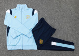 23-24 Man City Light Blue Jacket Tracksuit #A701(金色标)