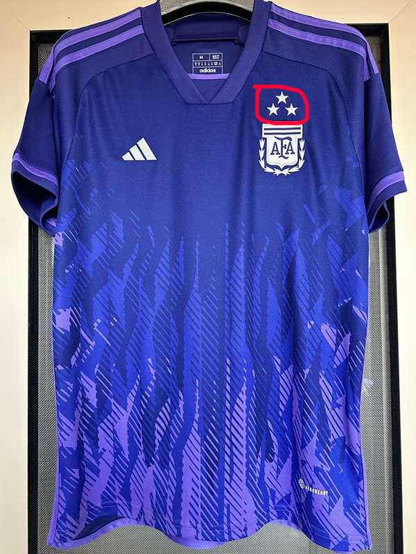 22-23 Argentina Away 3 Stars 1:1 Fans Soccer Jersey (三星)