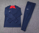 2023 NK Royal Blue Half Pull Tracksuit #2243 (半拉链)