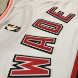22-23 Heat WADE #3 White Top Quality Hot Pressing NBA Jersey (Retro Logo)