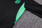 23-24 Bayern Black Kids Half Pull Tracksuit #E707(童装) (半拉链)