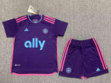 23-24 CHarlotte FC Away Kids Soccer Jersey