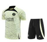 23-24 PSG Jordan Beige Training Short Suit (花纹）