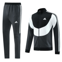 23-24 AD Black Grey Jacket Tracksuit #AJ15