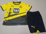 23-24 Dortmund Home Kids Soccer Jersey
