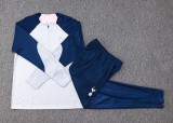 23-24 TOT Light Gray Half Pull Tracksuit #B708(半拉链)