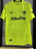 23-24 Wolves Fluorescent Yellow GoalKeeper Soccer Jersey