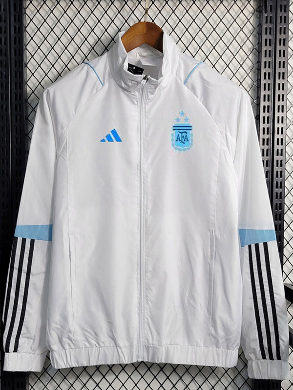 23-24 Argentina White Windbreaker