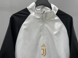 23-24 JUV White Black Windbreaker