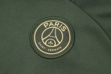 23-24 PSG Jordan Dark Green Half Pull Tracksuit #B784(半拉链)