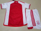 23-24 Ajax Home Kids Soccer Jersey