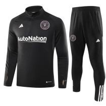 23-24 Inter Miami Black Half Pull Tracksuit (半拉链)