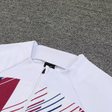 23-24 BAR White Blue Half Pull Tracksuit (半拉链)