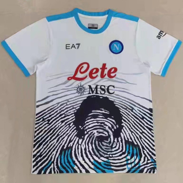 21-22 Napoli Commemorative Edition White Fans Soccer Jersey