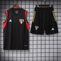 23-24 Sao Paulo Black Tank top and shorts suit
