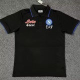 2023 Napoli Black Polo Short Sleeve
