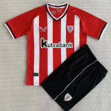 23-24 Bilbao Home Kids Soccer Jersey