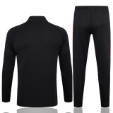 23-24 ACM Black-Red Half Pull Tracksuit #B713(半拉链)