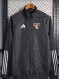 23-24 Sao Paulo Black Windbreaker